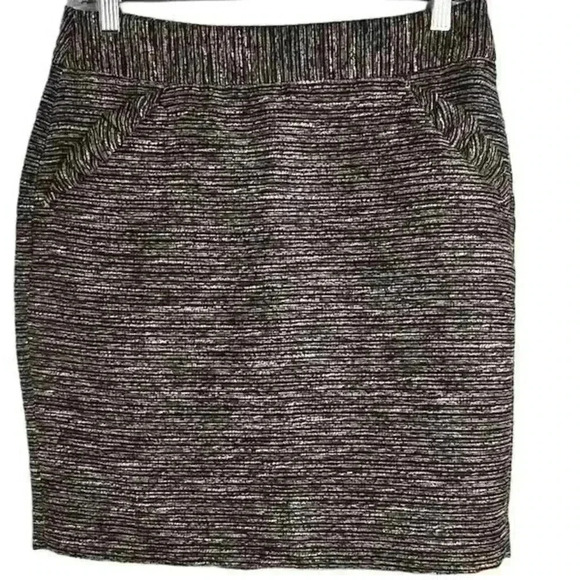 LOFT Women's Size 4 Multicolor Textured Pencil Skirt Casual Short - Picture 1 of 11